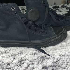 Black Hightop Converse Mens 7/Women’s 9